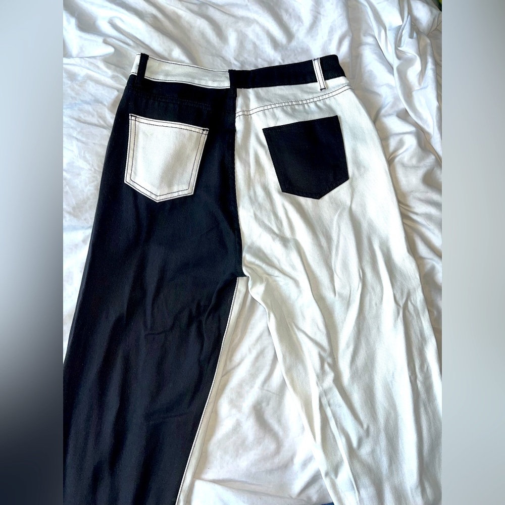 Cider black/white jeans